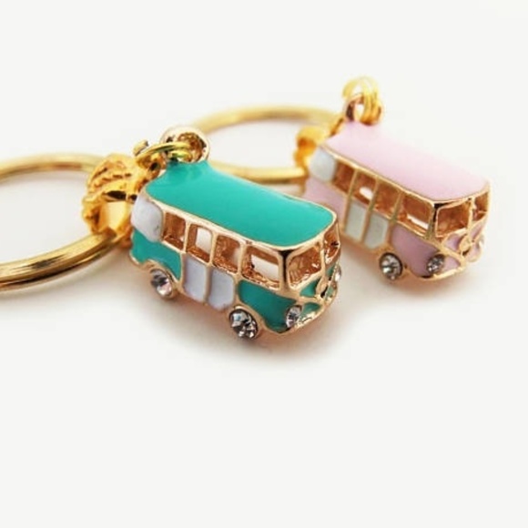 Accessories - Beach VW bus keychain _PINK BUS ONLY_ NWT